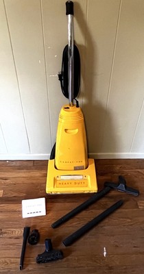 Carpet Pro Vacuum Commercial Cleaner Yellow CPU-1 W/ Accessories Working