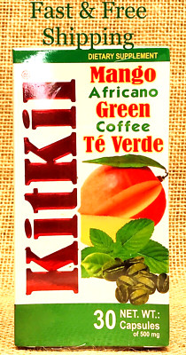 Kitkil  Mango Africano 30 cap 500 m Natural Weight Loss, Pierde Peso