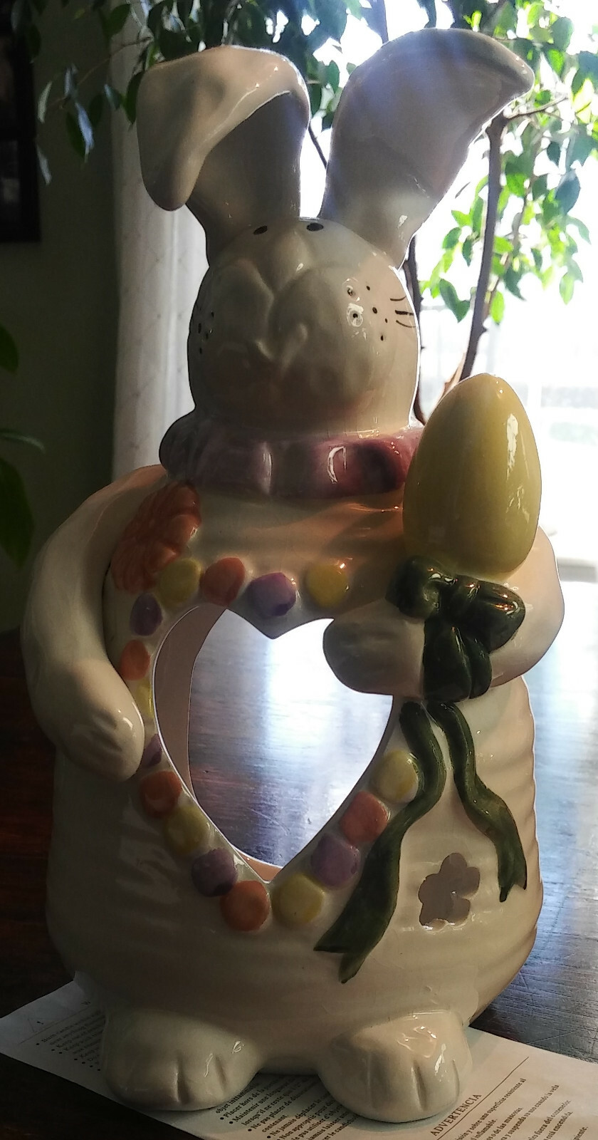 Vintage Home Interiors Bunny Candle Holder