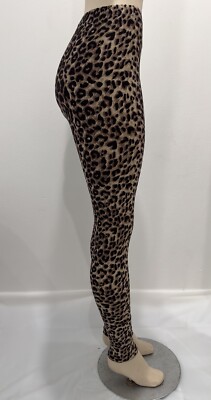 Classic Cheetah Leopard Leggings Animal Print Buttery Soft ONE SIZE OS
