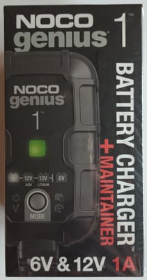Noco Genius1 Smart Battery Charger & Maintainer 6V & 12V 1A New in Sealed Box