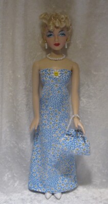 Made to fit GENE, Madra & VIOLET WATER #21 Dress, Purse, Necklace & Earrings Set