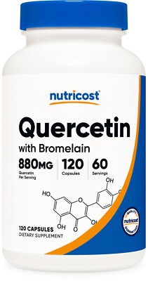 Nutricost Quercetin with Bromelain, 120 Capsules, 60 Servings