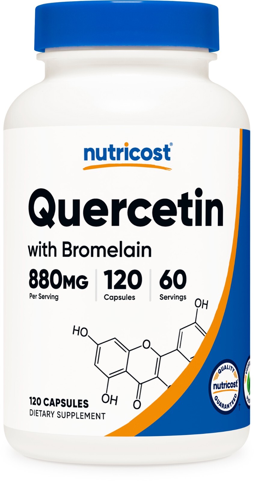 Nutricost Quercetin with Bromelain, 120 капсул, 60 порций