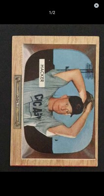 1955 Bowman #8 Warren Hacker ( Chicago Cubs ) Vg