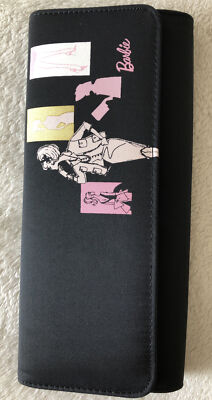 9 Inch Length 4 Inch Width Mattel Barbie Logo Clutch Wallet With Strap
