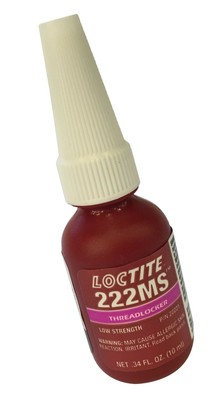 Loctite 222MS Low Strength Thread Locker,22221, Purple, 10 mL Bottle