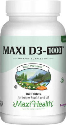 Maxi Health Vitamin D3 180 Tabs