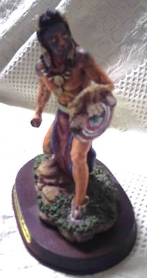 Native Warrior Statue By Amy & Addy, The Wildwest Collection