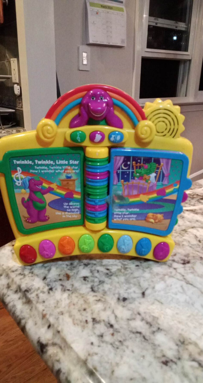 Barney 電話 おもちゃ Fisher-Price Barney's World Hey Barney Phone Musical Toddler