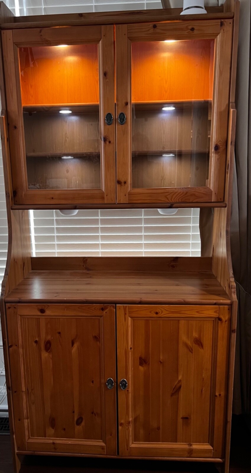 IKEA イケア LEKSVIK 食器棚 チェストアンティーク 68×89cm IKEA イケア LEKSVIK 食器棚 アンティークステイン 68×89cm