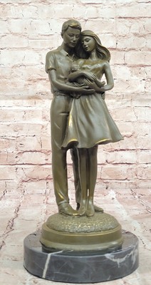 New Baby Gift Bronze Sculpture Statue by Milo Family Collectible Figurine