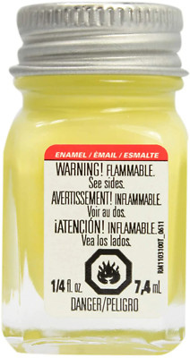 Testors 1112 Enamel Light Yellow 1/4 oz