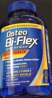 Osteo Bi-Flex Joint Health Triple Strength + Vitamin D Coated 80 Tabs 01/26 (N2)