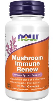 Now Foods Mushroom Immune Renew 90 растительных капсул