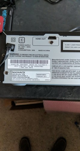 Magnavox ZV427MG9 Recorder VHS-DVD Recorder Combo HDMI No Remote Tested