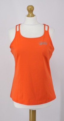NORTH RIDGE WOMENS FITNESS TANK TOP VEST ACTIVEWEAR ORANGE UK 12 RRP £40 IB