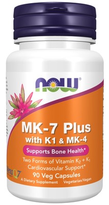 Now Foods MK-7 Plus с K1 и MK-4 90 капсул