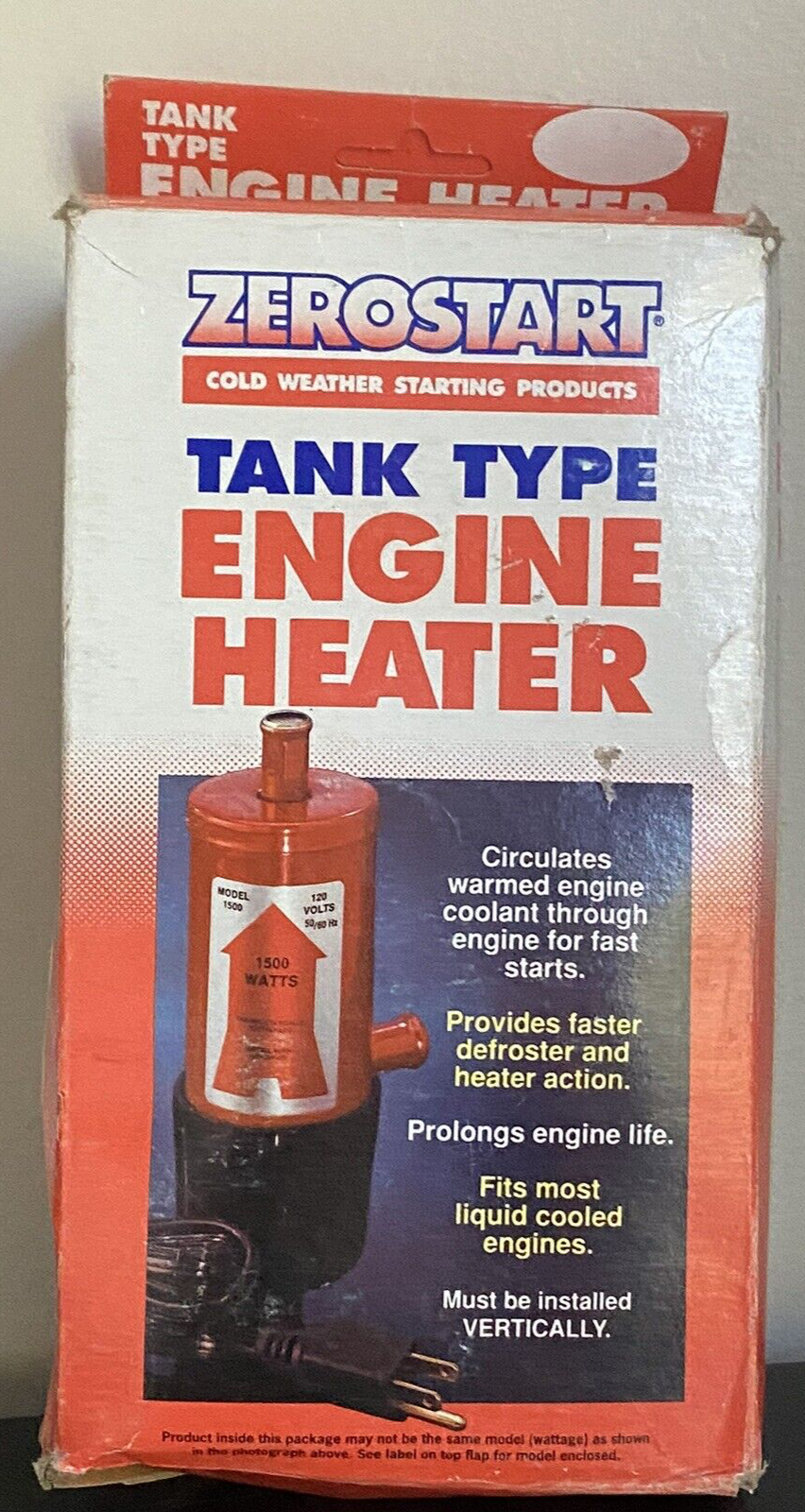 New Old Stock Zerostart # 870-0389 Tank Type Engine Heater 120V 1500W | eBay New Old Stock Zerostart # 870-0389 Tank Type Engine Heater 120V 1500W | eBay