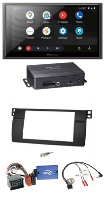 Pioneer TMC DAB Bluetooth Lenkrad USB 2DIN Navigation für BMW 3er E46 00-06 Prof