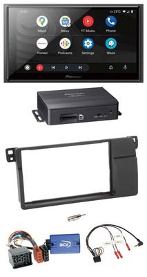 Pioneer TMC DAB Bluetooth Lenkrad USB 2DIN Navigation für BMW 3er E46 2000-2006