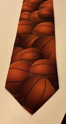Ralph Marlin Just Balls Basketballs Men's Tie 
