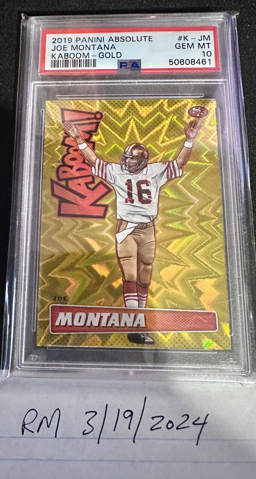 2019 Joe Montana Gold Kaboom #4/10 PSA 10 Gem | eBay 2019 Joe Montana Gold Kaboom #4/10 PSA 10 Gem | eBay