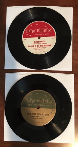 Lot of (2) Happy Birthday From Gold Star 33 RPM Records | eBay