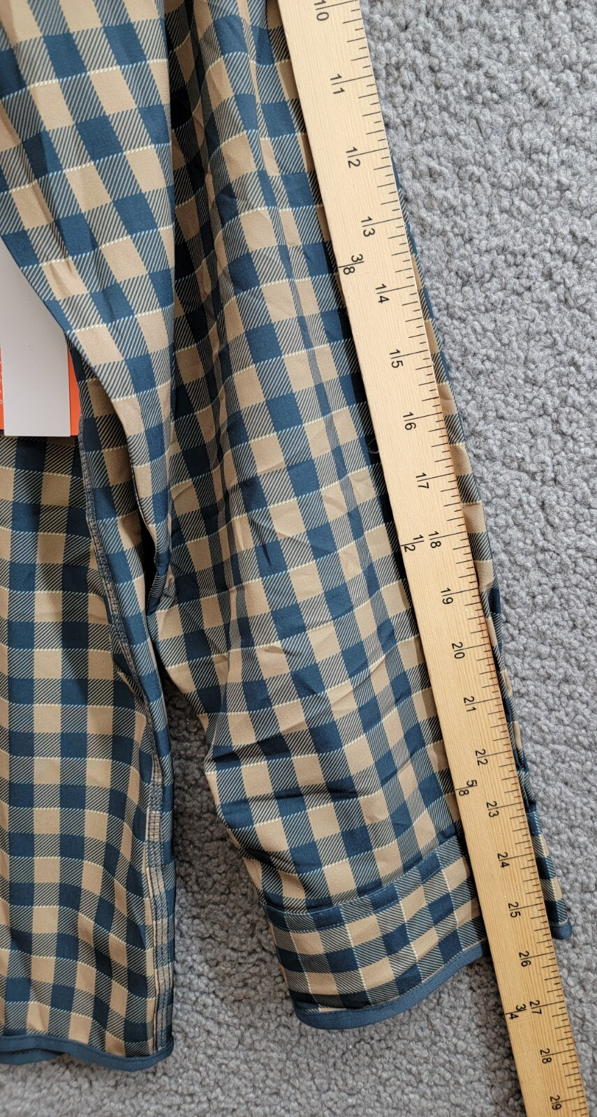 Bass Outdoor Cool Plaid Long-Sleeve Shirt Men's L Kelp Small Buffalo Collared - Picture 5 of 20