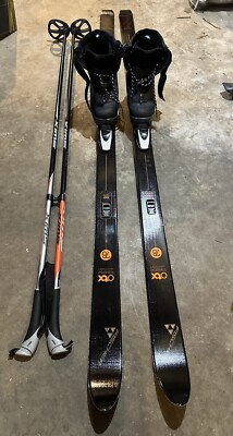 Fischer OTX Traverse 78 169cm 2021 XCountry Skis + Rossignol Boots + Poles 135cm