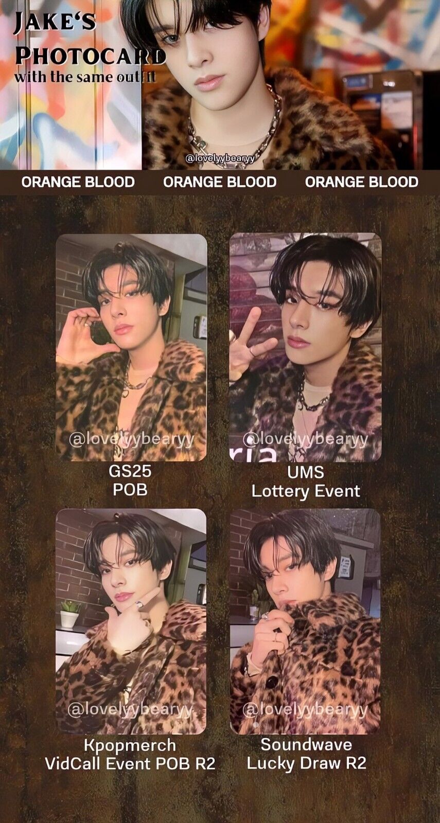 Looking for Jake GS25 Orange Blood Photocard : r/enhypen|K-POP Looking for Jake GS25 Orange Blood Photocard : r/enhypen|K-POP