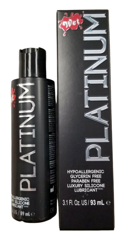 Wet Platinum Silicone Based- Personal Lubricant 3.1oz BOX MAY VARY ^