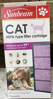 Sunbeam Pets Cat HEPA Type Filter Cartridge SAPF30PETC 1 pack A Filter Air Clean