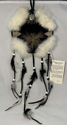 Original Indian Handmade Man-Del-La Made With Wool, Rabbit, Leather, Fleece New