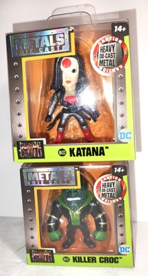 Jada Toys 2016 4'' Die-Cast X 2--Killer Croc & Katana NIB