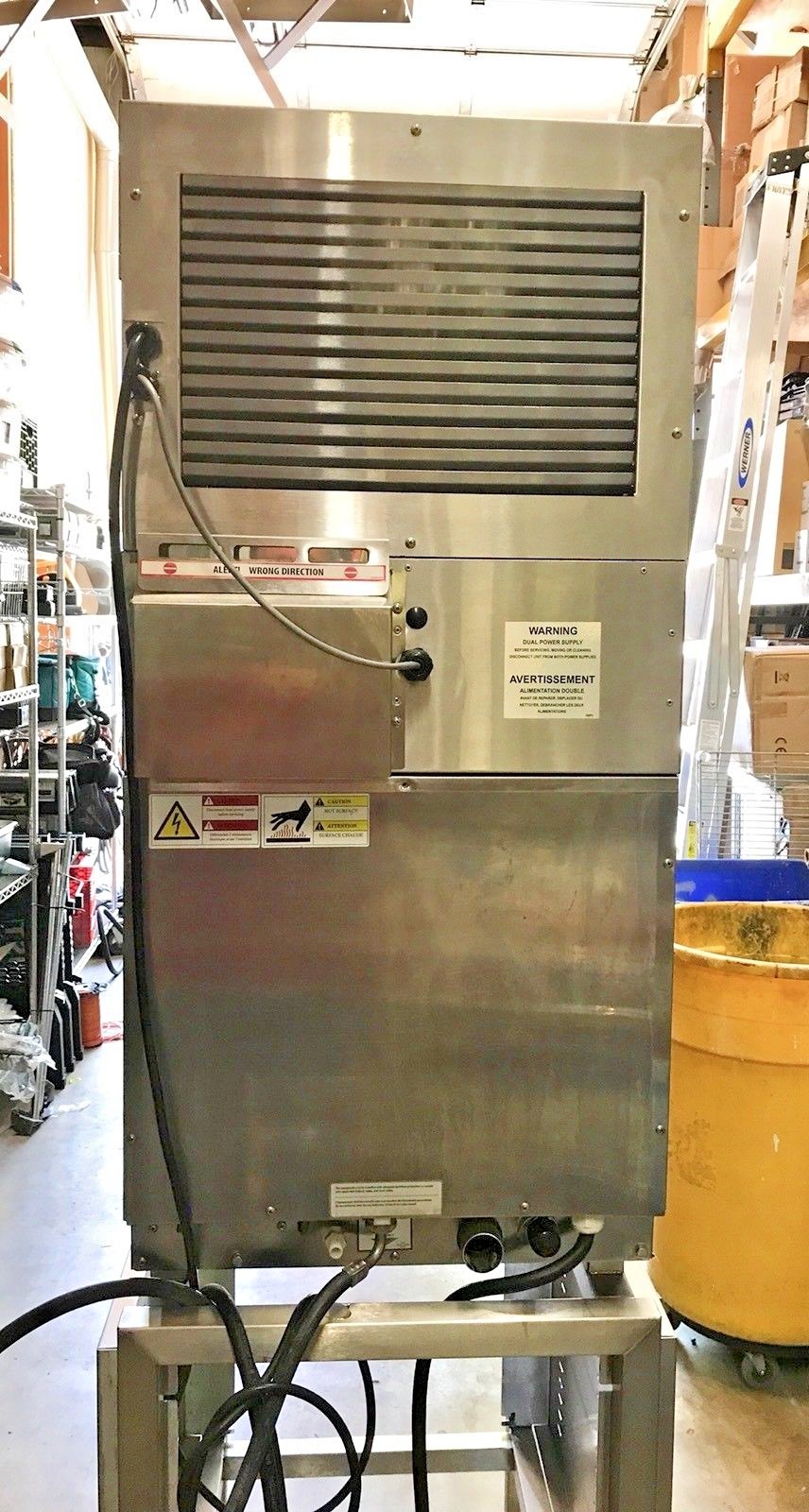 BLODGETT HOODINI COMBI OVEN ON STAND ; SELF-CONTAINED BUILT IN HOOD; NATURAL GAS