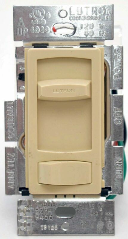 Lutron Skylark Contour Ctcl-153p-iv Dimmer Slide Light Switch 150w Cfl/led Ivory