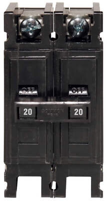 QC2020 - Cutler Hammer Feed-Thru 240V 20A 2 pole circuit breaker 10kA@240V