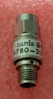 Narda 85 09  Micro-PAD 4780-20 20dB 2W Attenuator.  F R E E   SHIPPING!