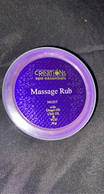 PURPLE      CREATIONS Spa Essentials Pain Relief Rub ***Massage Rub