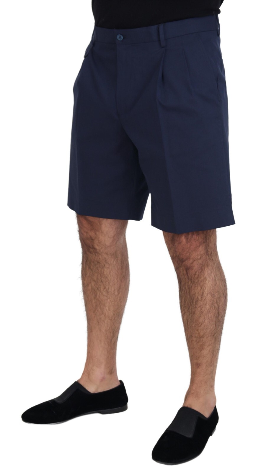 Pre-owned Dolce & Gabbana Shorts Blue Chinos Cotton Stretch Casual It50/w36/l Rrp 600usd