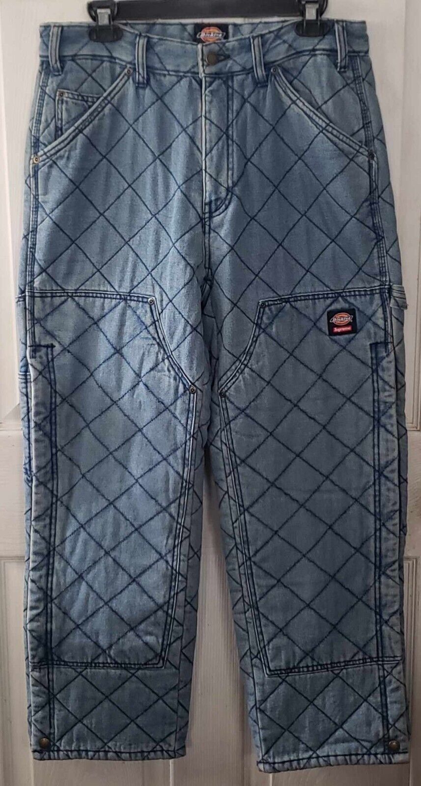 Supreme DICKIES quilted double knee Pants cotton indigo 30 Supreme DICKIES quilted double knee Pants cotton indigo 30