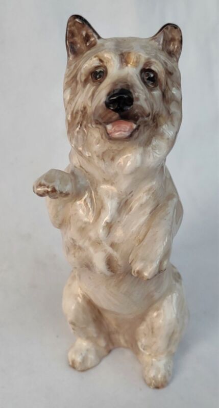 Vintage Royal Doulton Cairn Terrier Dog (Begging) Bone China 4" Figurine HN 2589