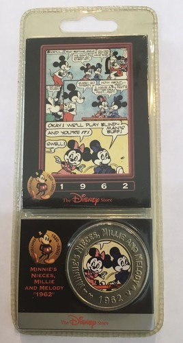 Disney Decades Coin #48 1962 Minnie's Nieces Millie And