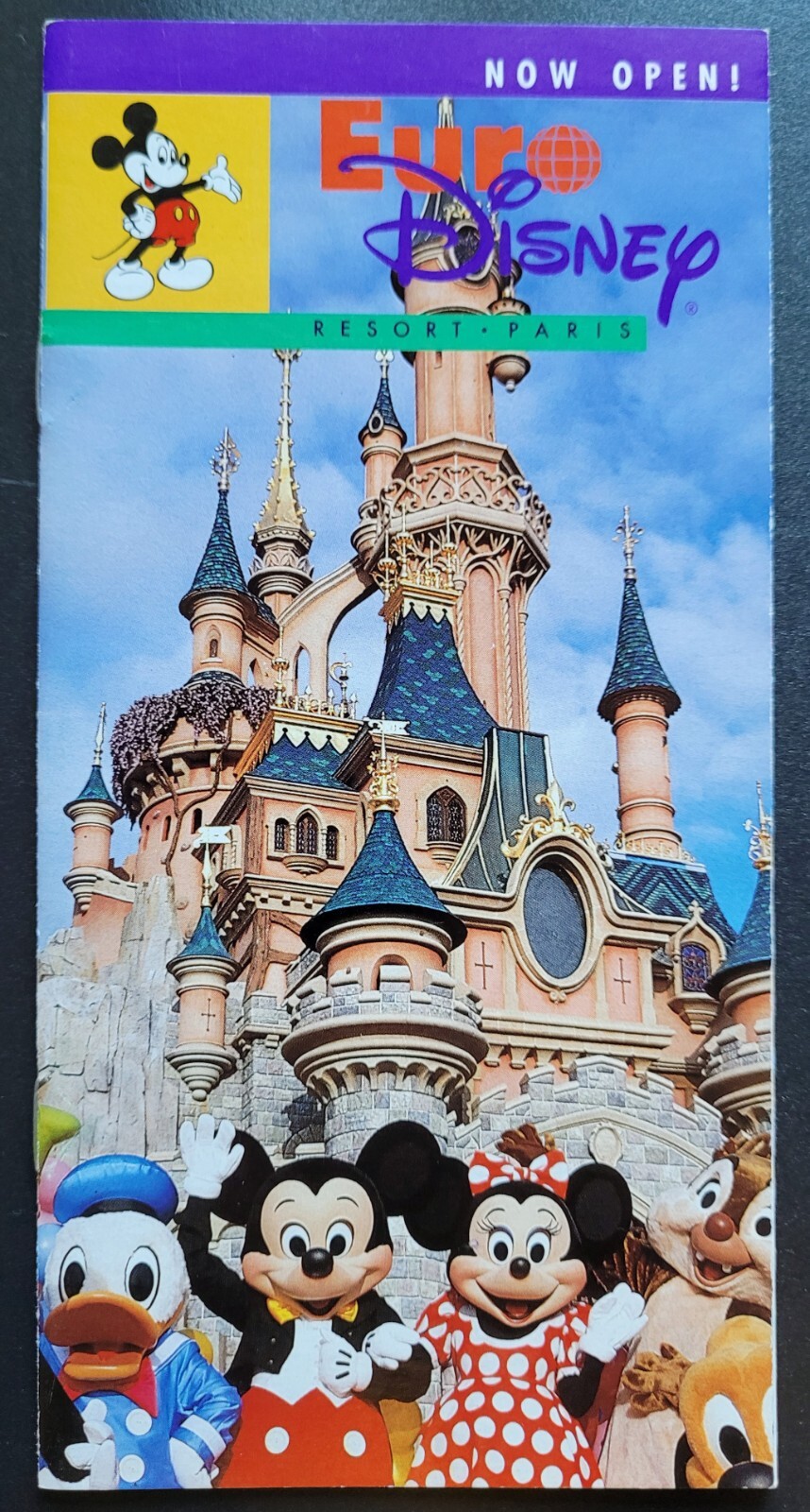 DISNEY Brochure Euro Disney Disneyland Paris Resort Opening