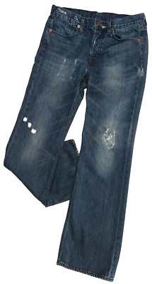 Genetic Denim XY Button Fly Distressed Denim Jeans Size 32 Dominant Gene