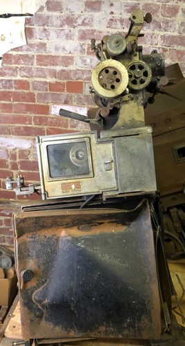 Silent 35MM Movie Theater Projector Power's 6B & Motiograph Reflecting Arc Lamp