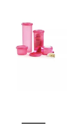 TUPPERWARE MODULAR MATES 4 PC ROUND SET New Free Shipping