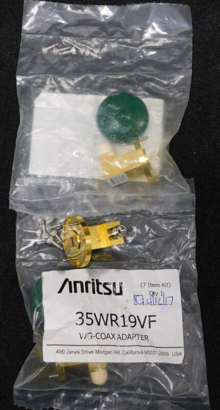 Anritsu 35WR19VF 40-60 GHz, WR-19, WG-Coax Adapter, New/NOS, 2 available
