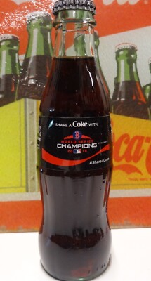 2018 World Series Champions Boston Red Sox Coca-Cola Zero 8oz Bottle